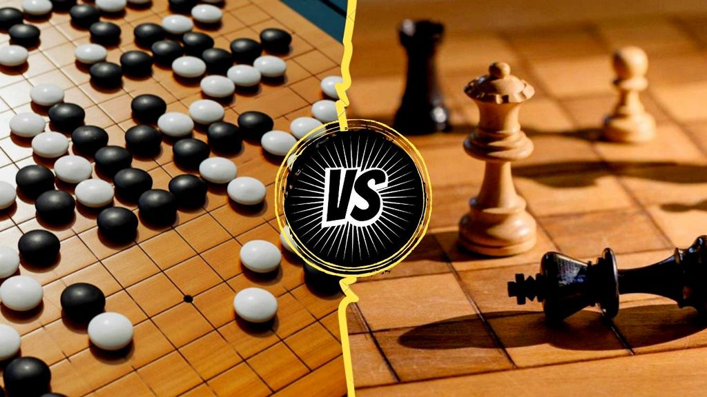 Go game versus Chess