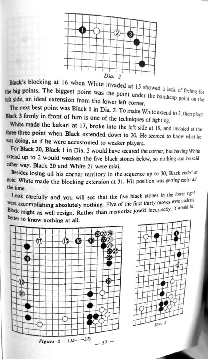 Annotated Go game diagrams showing professional-level positional analysis