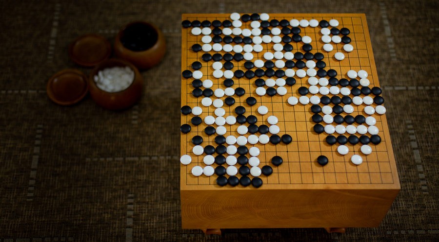 The game of Go. Stones and Goban.