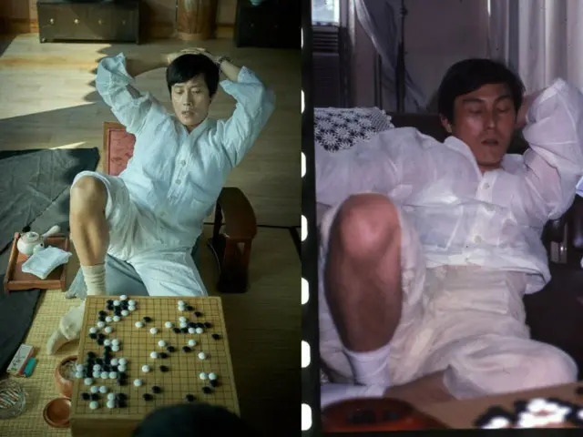 Actor Lee Byung-hun playing Cho Hunhyun in a film about the legendary Go master